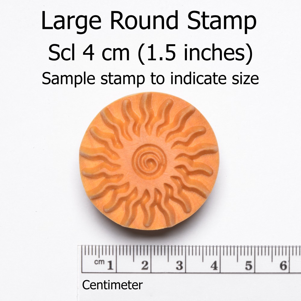 MKM Pottery Tools Scl 4 cm Large Pottery Stamp