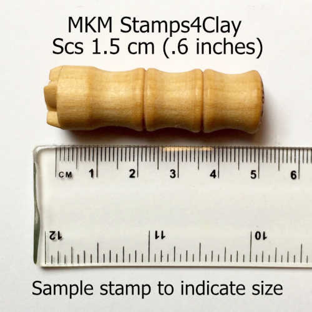 MKM MEDIUM ROUND STAMP FOR CLAY (SCM-003)