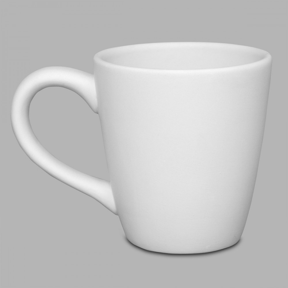  Unfinished  Ceramic  bisque Loop Handled Mug 